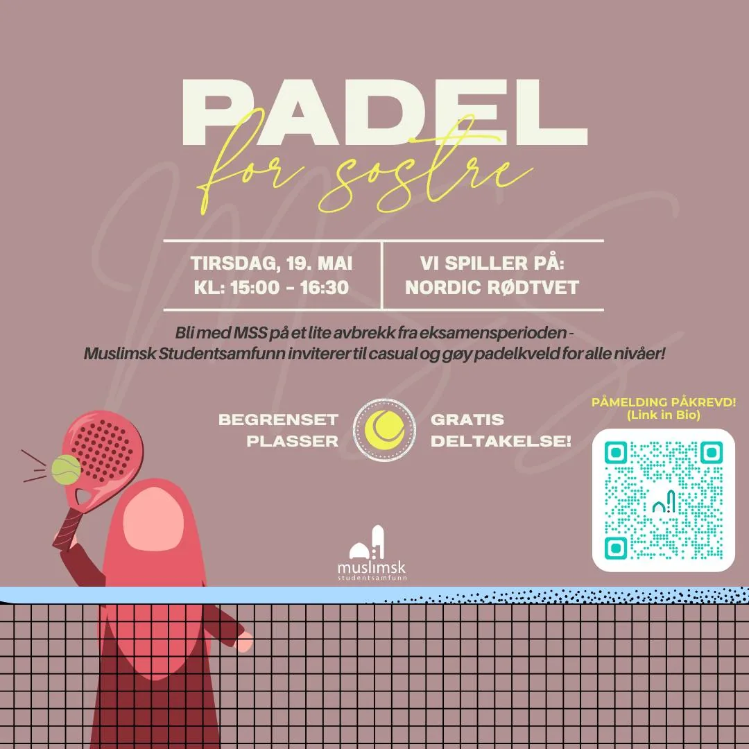 Event poster — Padel for søstre